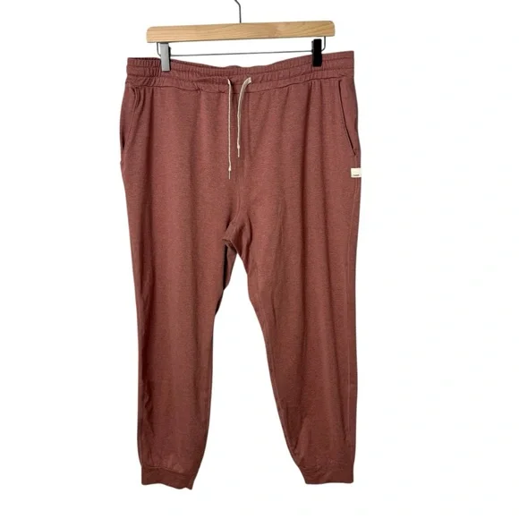 Vuori DreamKnit Performance Joggers Marsala Heather Size XL VW303 - Picture 2 of 6